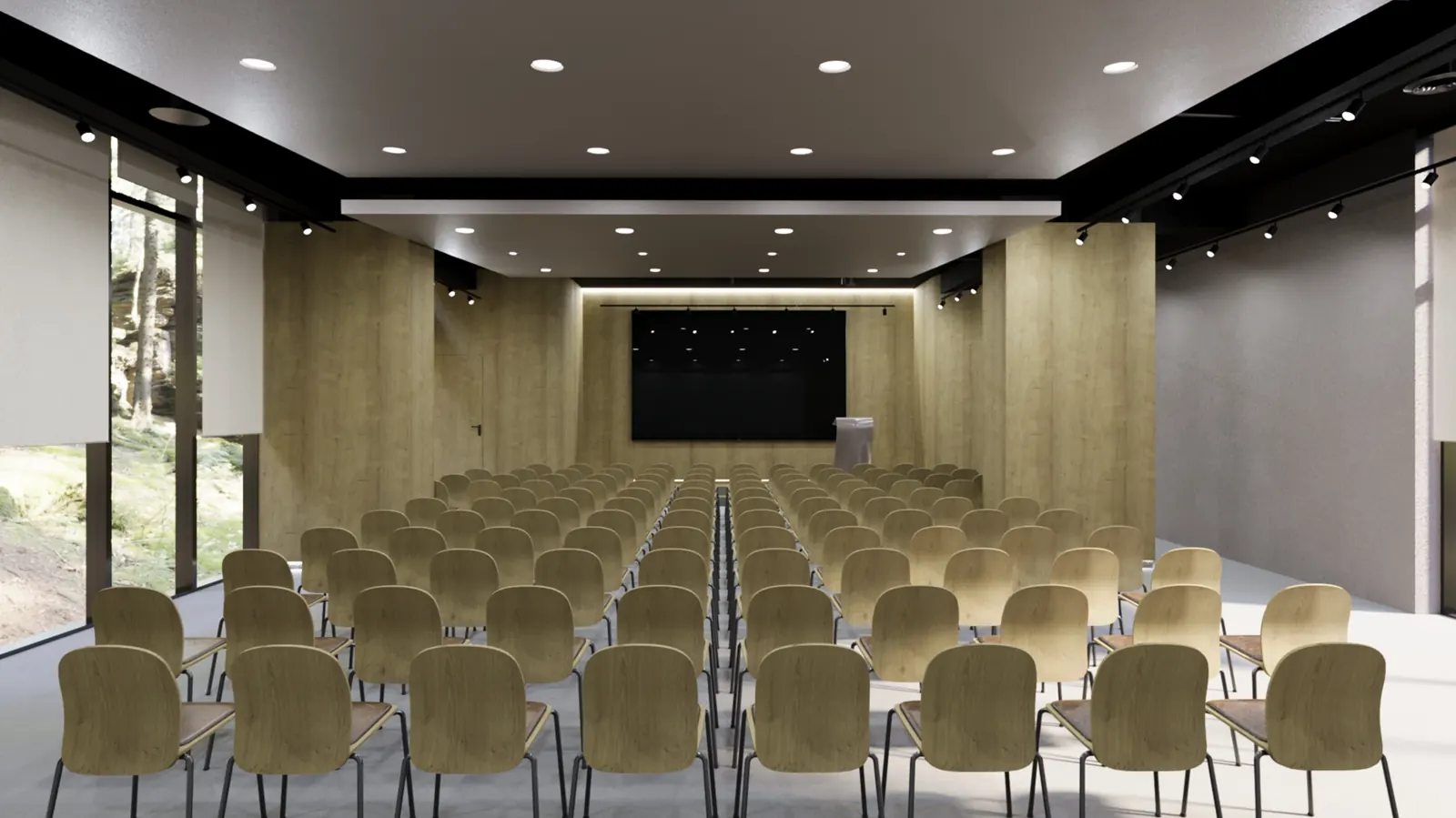 286 m² coworking floor at Roof Gardens, Sarajevo